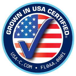 Grown in USA certified