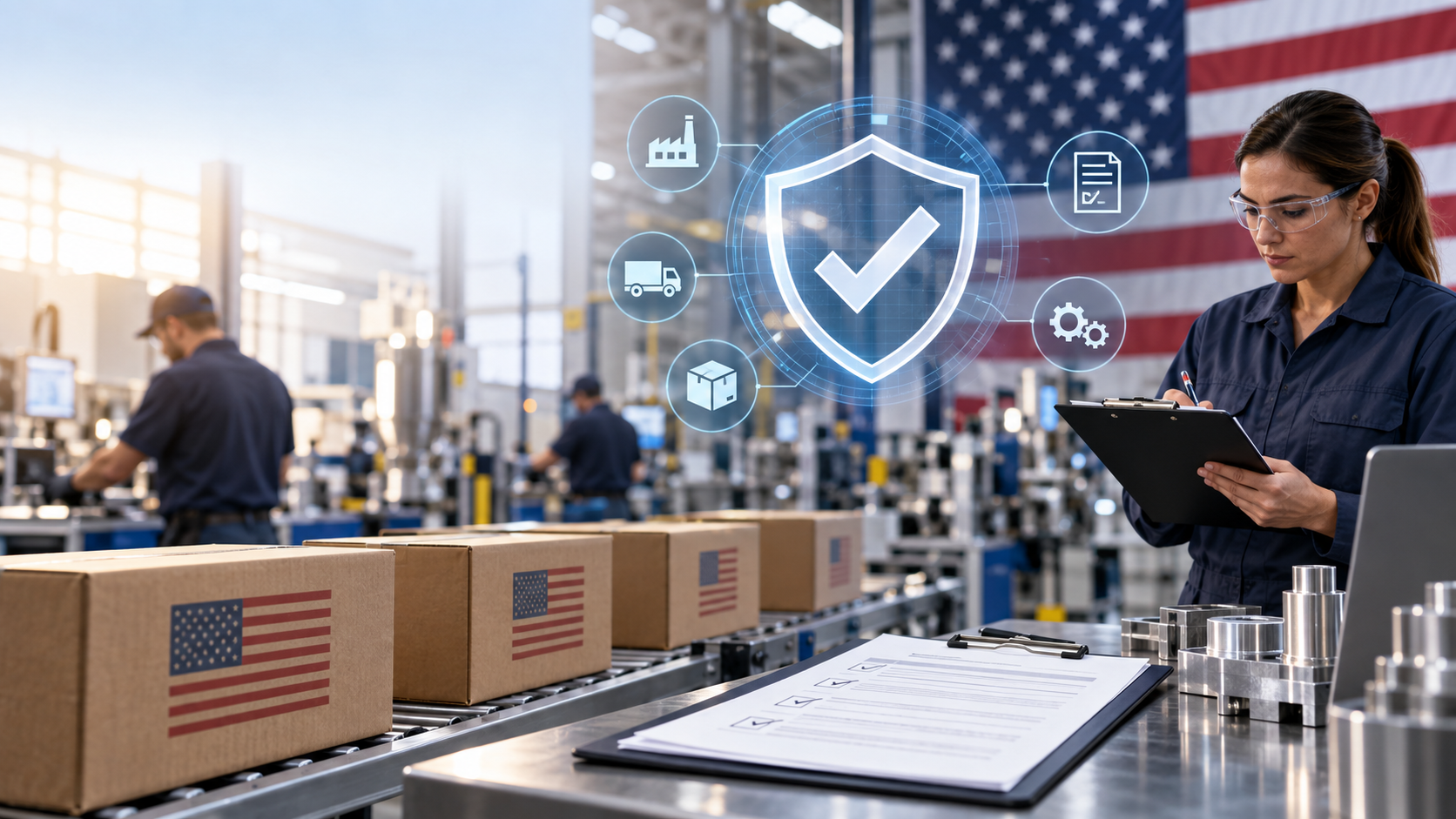 American manufacturing, compliance records and product certification